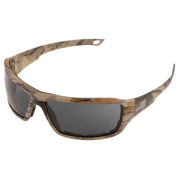 Erb Safety Live Free Safety Glasses, Camo Frame And Aussie Gray Lens 18042